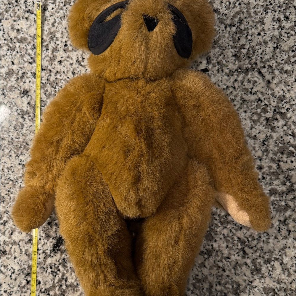 2 Vermont Teddy Bears with Black Mask/Bandit - Picture 7 of 12